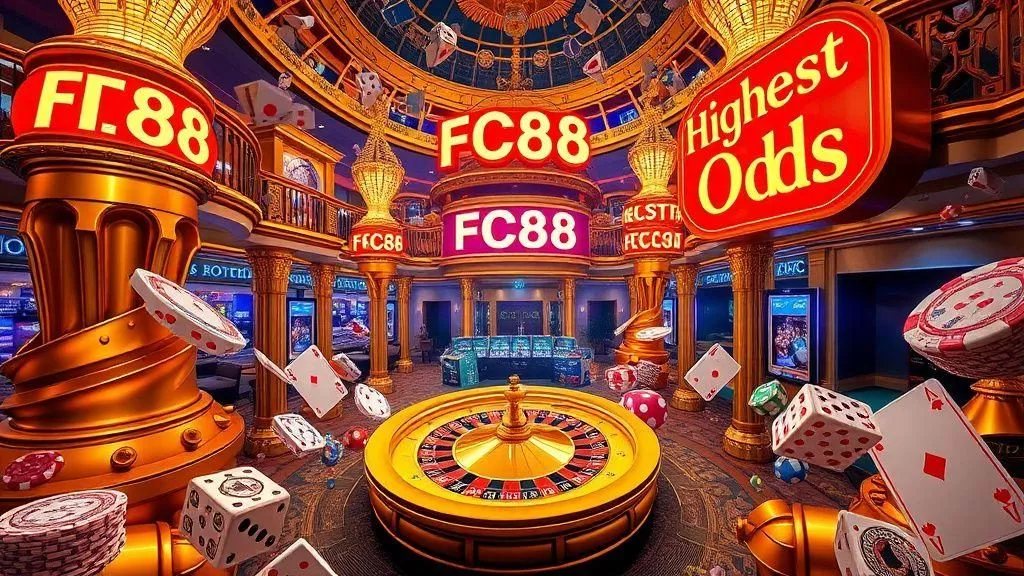 Trò chơi casino tỷ lệ cược cao nhất tại FC88 cho chiến thắng lớn